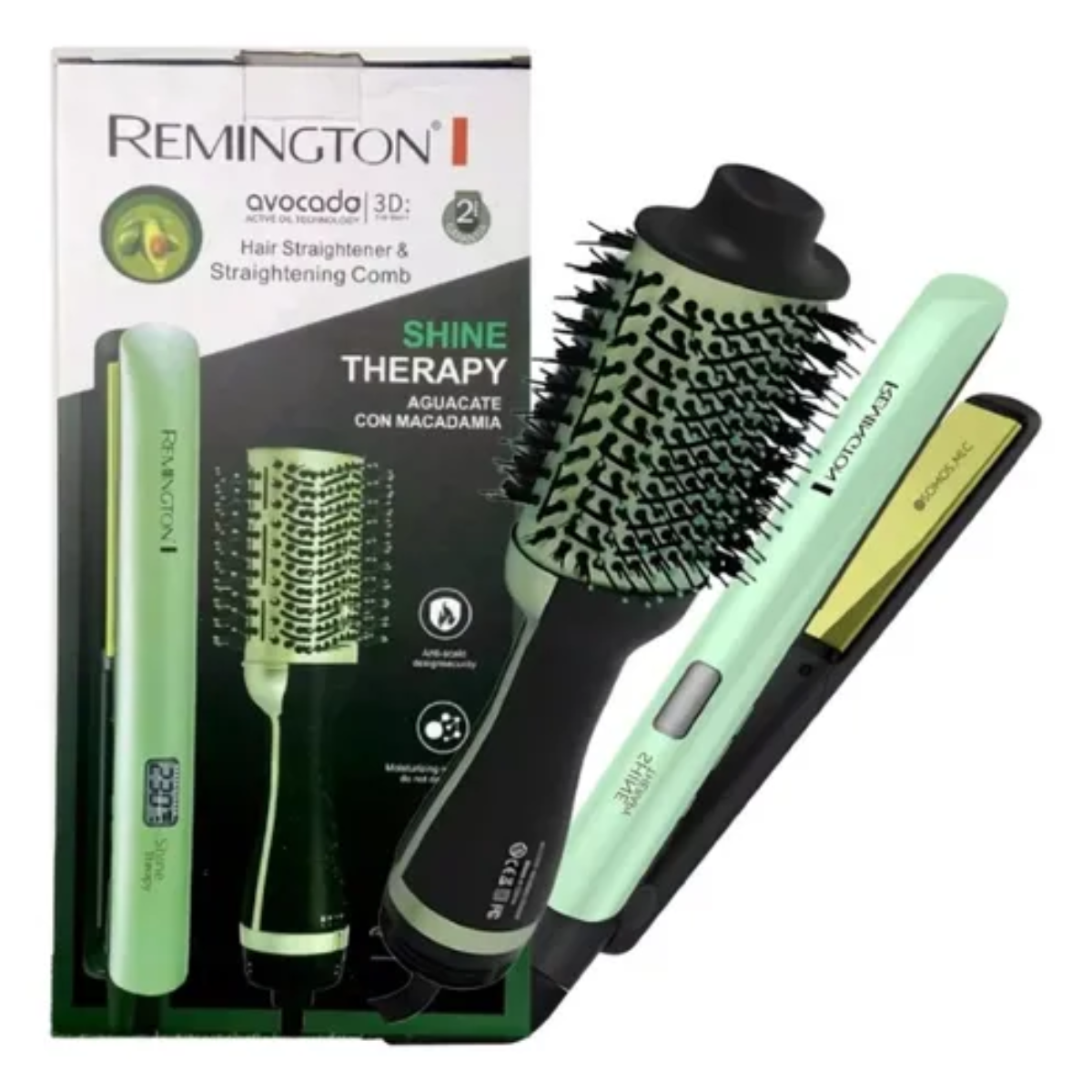 Combo Cepillo+Plancha Aguacate